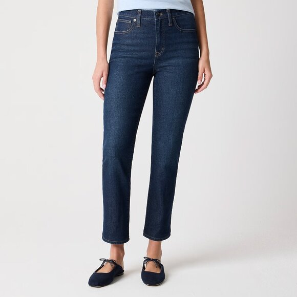 J. Crew Denim - NEW NWT! J.CREW ESSENTIAL STRAIGHT LEG JEANS STRETCH HIGH RISE CROPPED sz 33